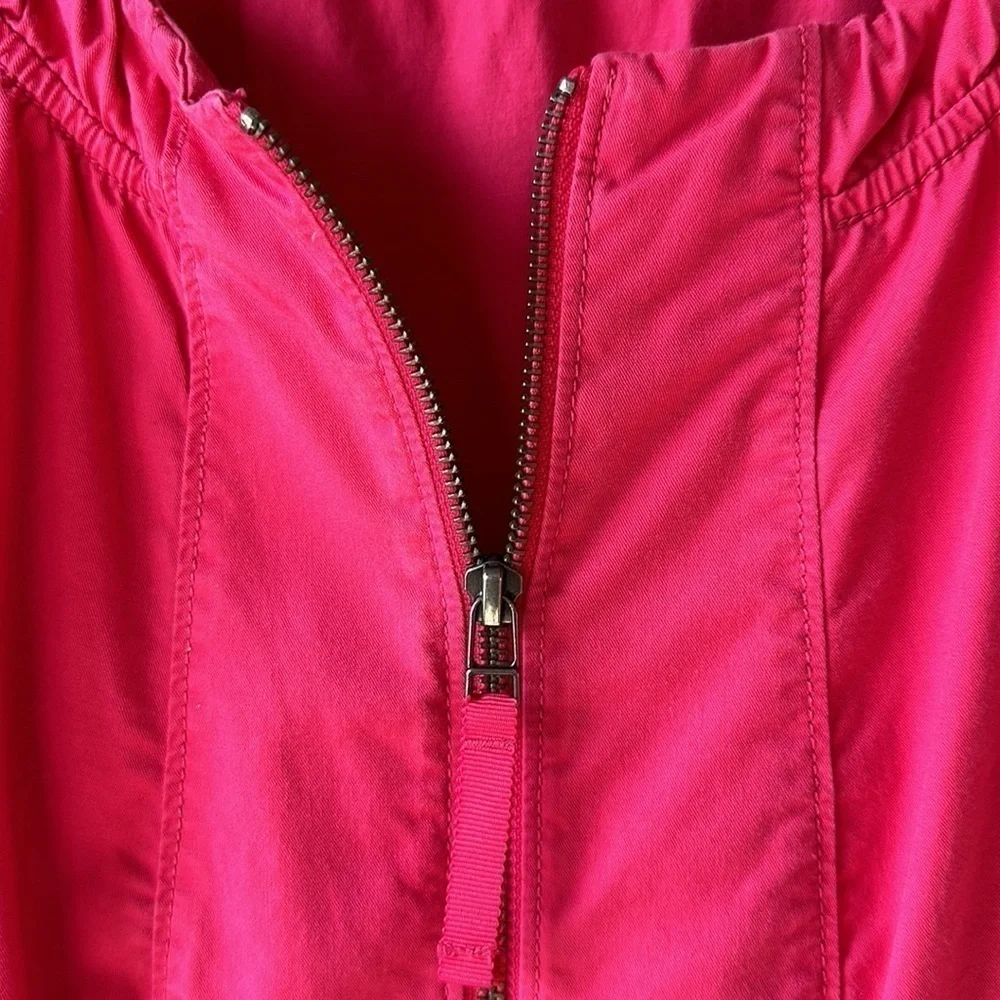 LOFT Hot Pink Cotton‎ Peplum Style Jacket Size XS